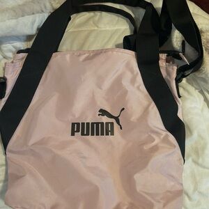 PUMA Light Pink and Black Tote Bag